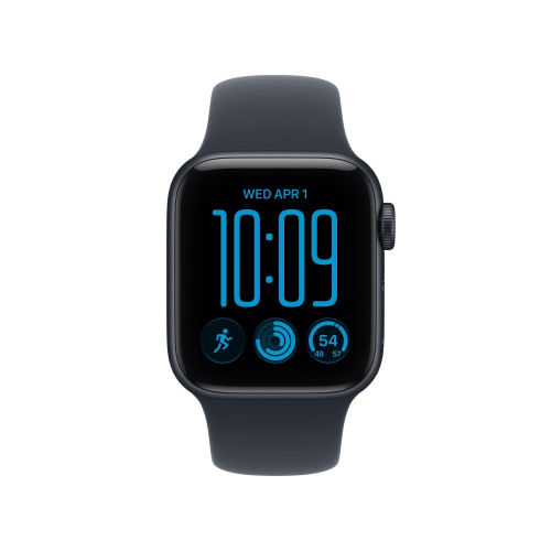 Apple Watch Se 3 Gps 40mm Midnight Aluminium Case With Navy Blue Sport Band - S/M