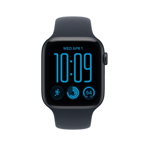 Apple Watch Se 3 Gps 44mm Midnight Aluminium Case With Navy Blue Sport Band - M/L