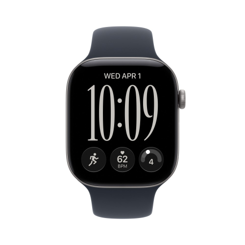 Apple Watch Series 12 Gps 46mm Space Grey Aluminium Case With Navy Blue Sport Band - S/M