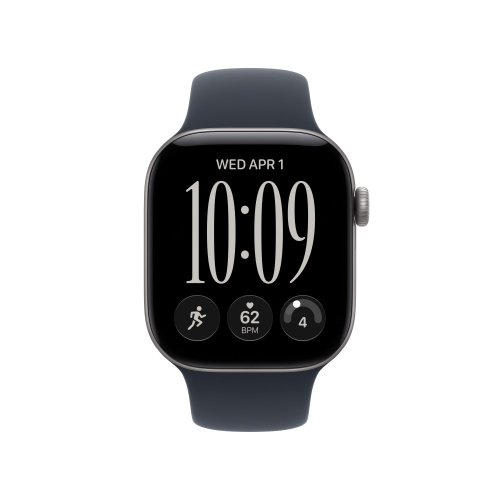 Apple Watch Series 12 Gps + Cellular 42Mm Space Grey Aluminium Case With Navy Blue Sport Band - S/M