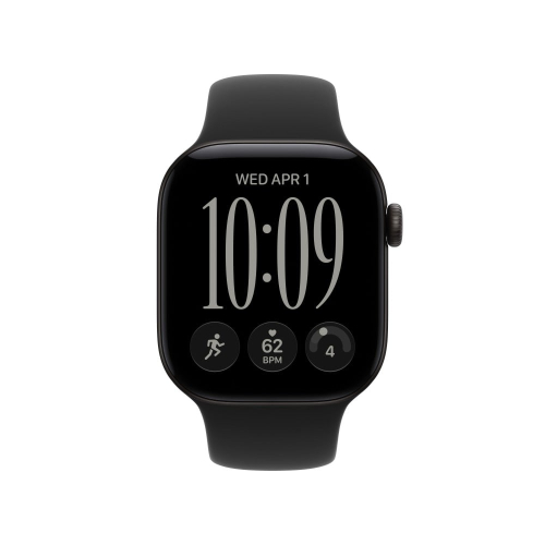 Apple Watch Series 12 Gps + Cellular 42mm Black Aluminium Case With Black Sport Band - S/M