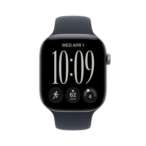 Apple Watch Series 12 Gps + Cellular 46mm Space Grey Aluminium Case With Navy Blue Sport Band - M/L