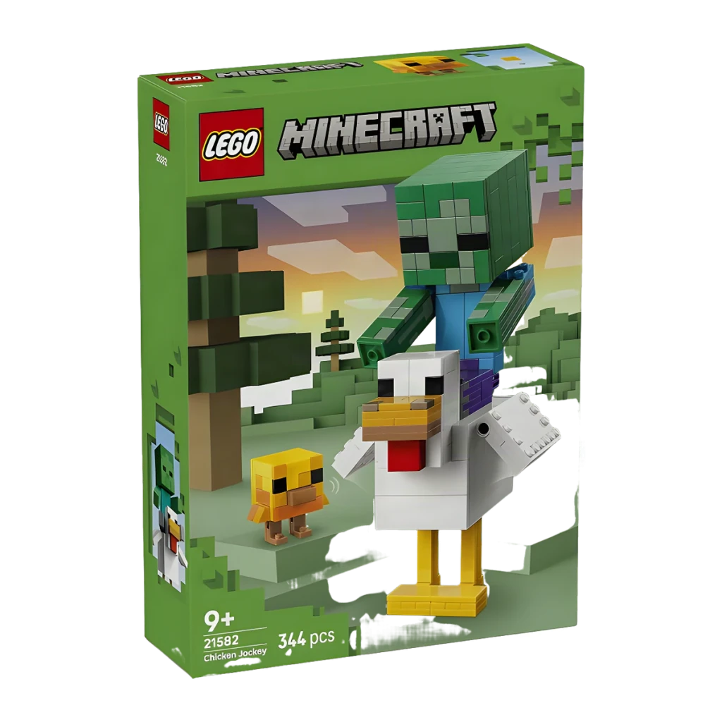 Set de construção LEGO Minecraft Chicken Jockey 21582 344 peças