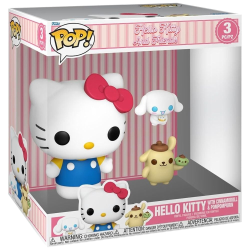 Figura POP Jumbo Hello Kitty and Friends - Hello Kitty with Cinnamoroll &Pompompurin
