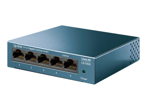 TP-LINK LiteWave 5-Port Gigabit Desktop Switch 5 Gigabit RJ45 Ports Desktop Steel Case