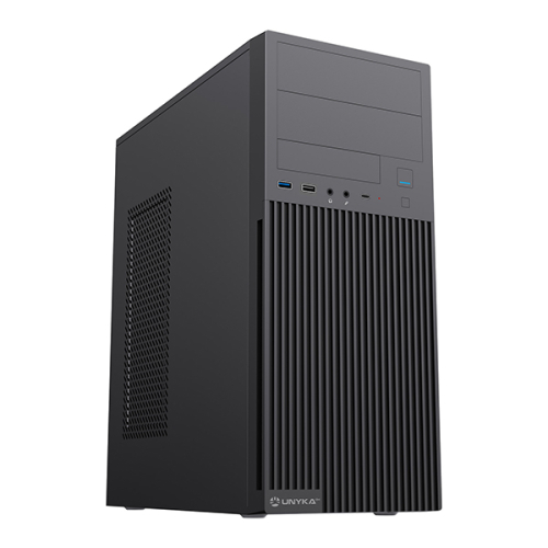 UNYKA CAIXA ATX AERO C360 USB TYPE C BLACK 500W
