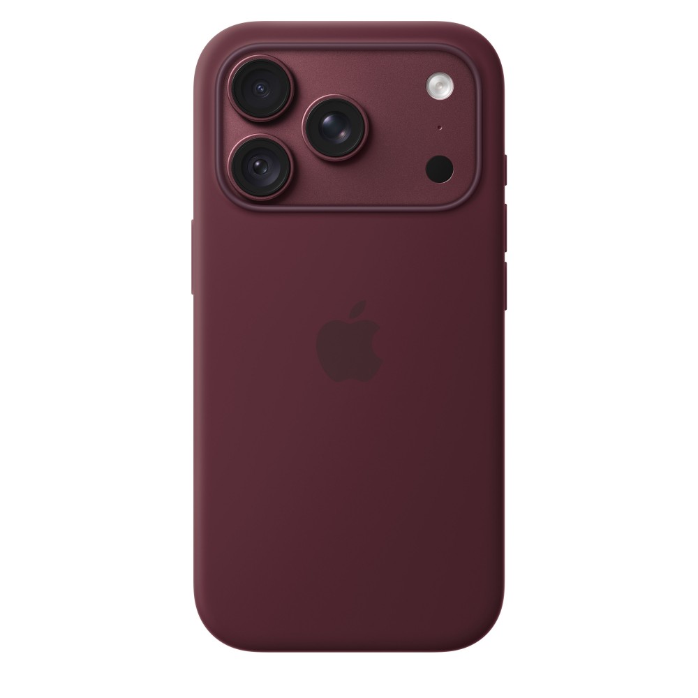Apple iPhone 18 Pro Silicone Case With Magsafe Burgundy