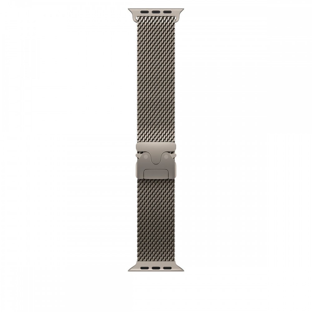 Apple 49mm Natural Titanium Milanese Loop Large