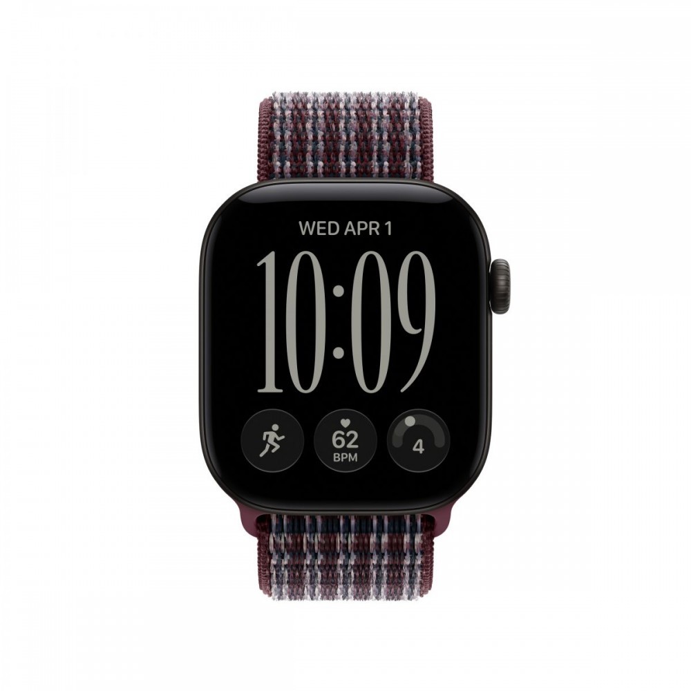 Apple 42mm Burgundy Plaid Sport Loop