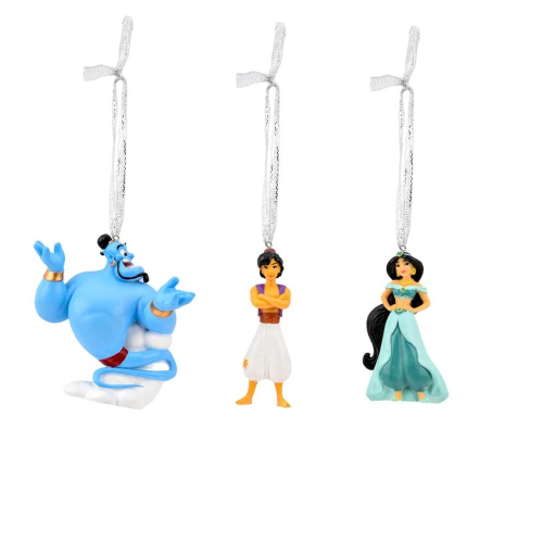 Conjunto de 3 Decorações de Natal Disney Aladdin:Genie,Jasmine &Aladdin - Widdop