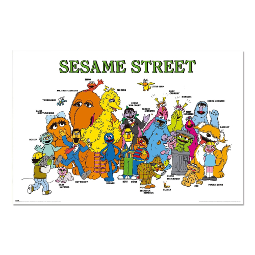 Poster Sesame Street:Personagens