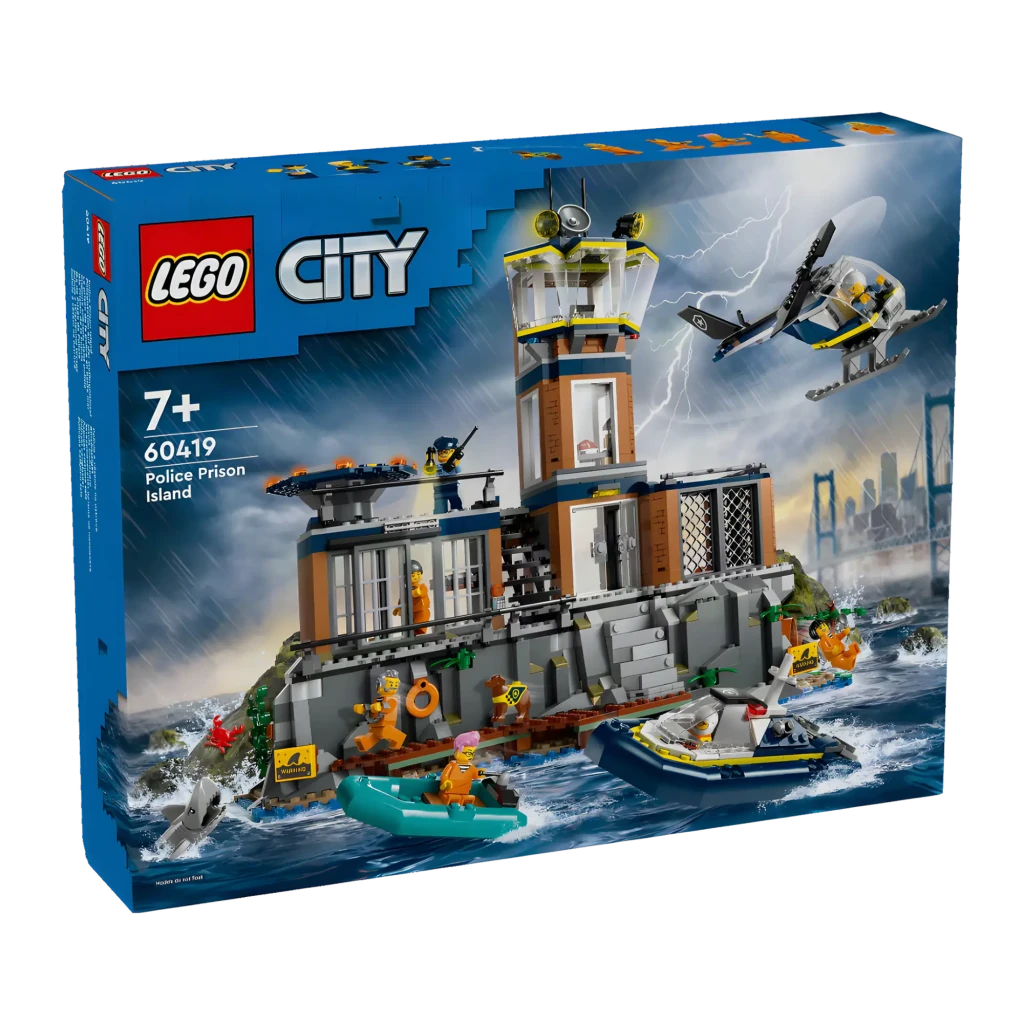 Set de Construção LEGO City 60419 Esquadra de Polícia na Ilha Prisão