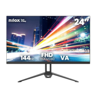Monitor 24" NILOX NXM24FHD14411 FHD VA 144Hz Negro