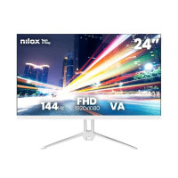 Monitor 24" NILOX NXM24FHD14411W FHD VA 144Hz Blan