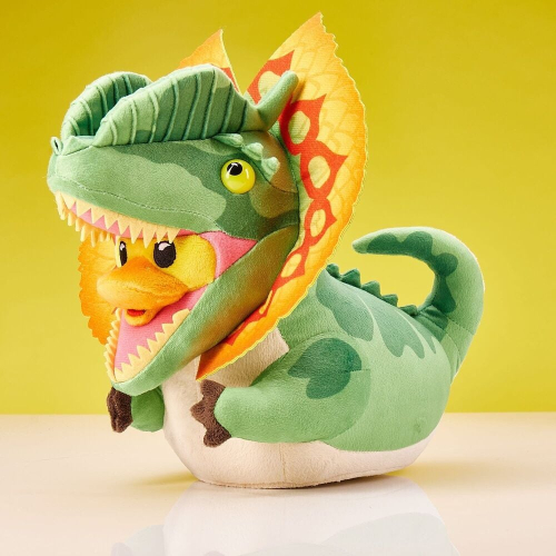 Peluche Pato de goma Dilophosaurus Jurassic Park 23cm