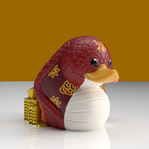 Figura Pato de goma Serpiente Año Nuevo Chino 5cm