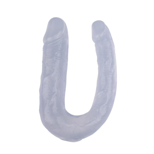 Dildo Doble 13 - 17cm Transparente