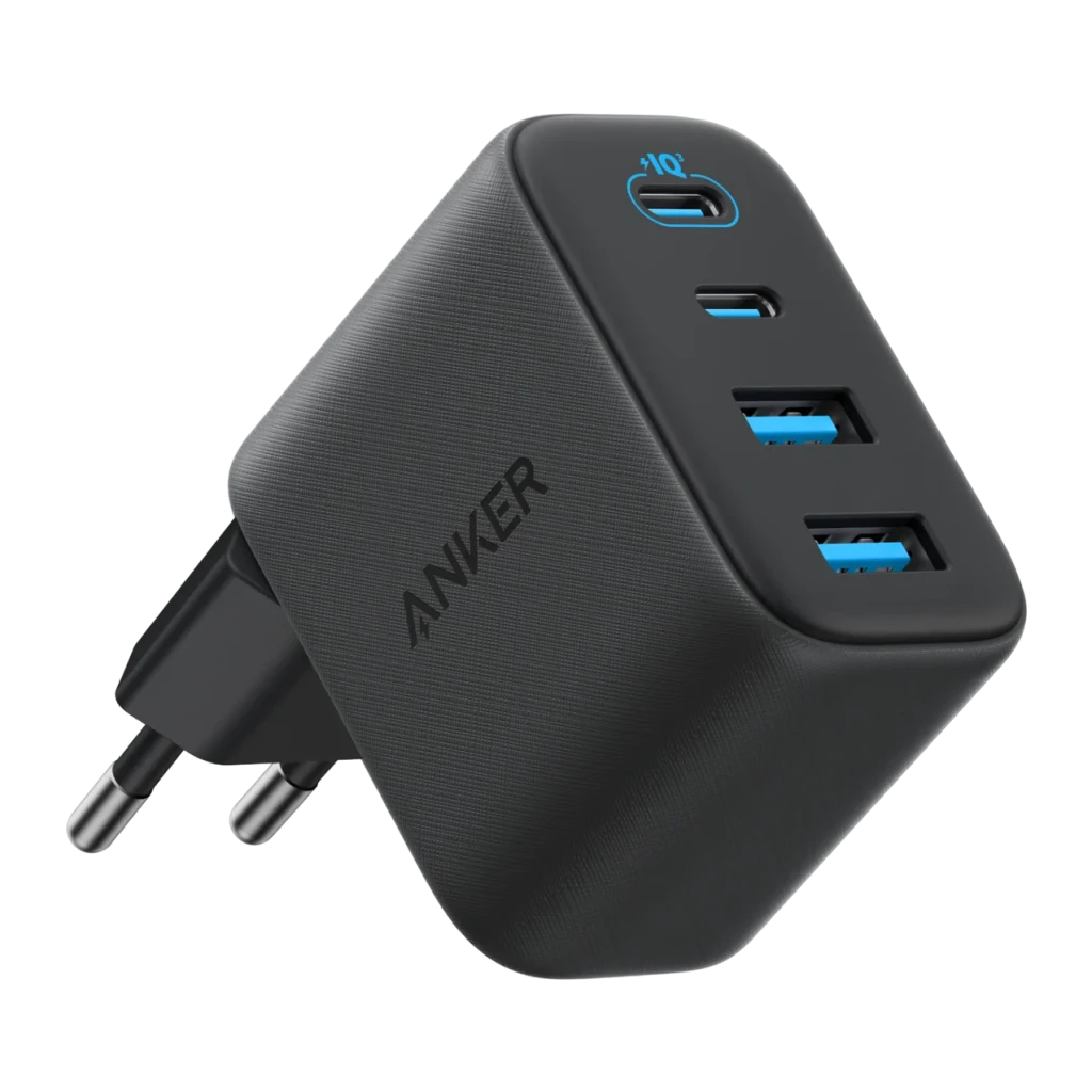 Carregador Anker Zolo GaN 50W 4 Portas Preto 2× USB-C + 2× USB-A