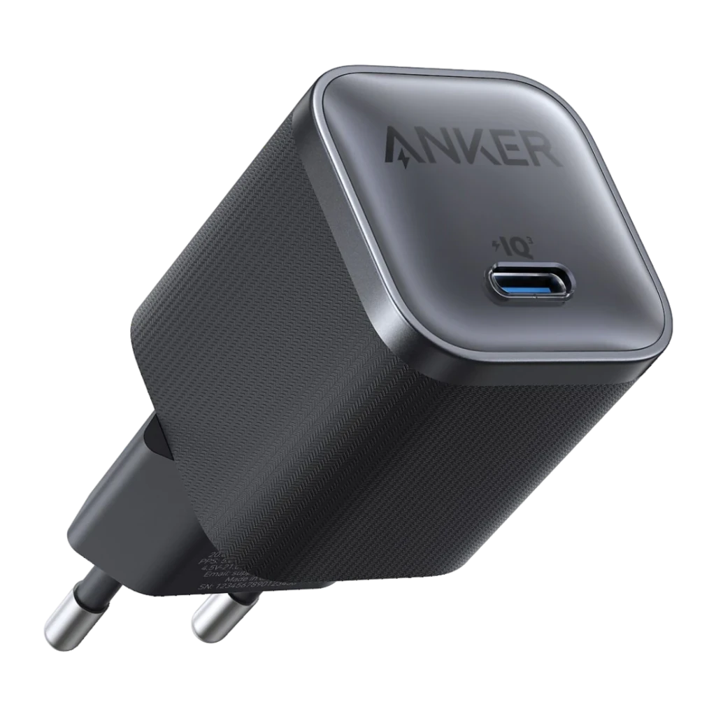 Carregador Anker Nano GaN 45W 1xUSB-C Preto 1 USB-C