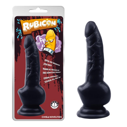 Obsidian Intruder Dildo 7.5 - 18cm Negro