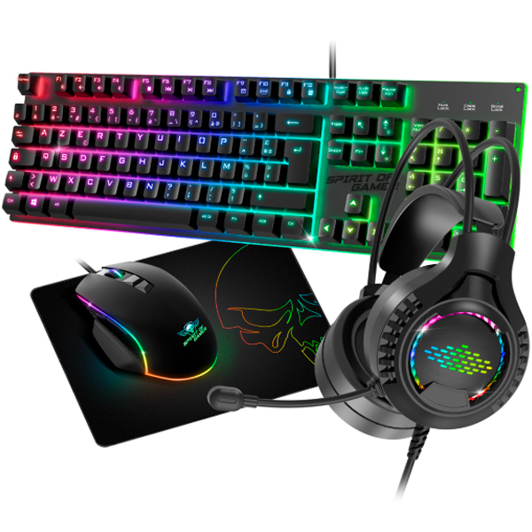 SPIRIT OF GAMER ULTIMATE 100 - BUNDLE TECLADO + RATO + HEADSET + TAPETE