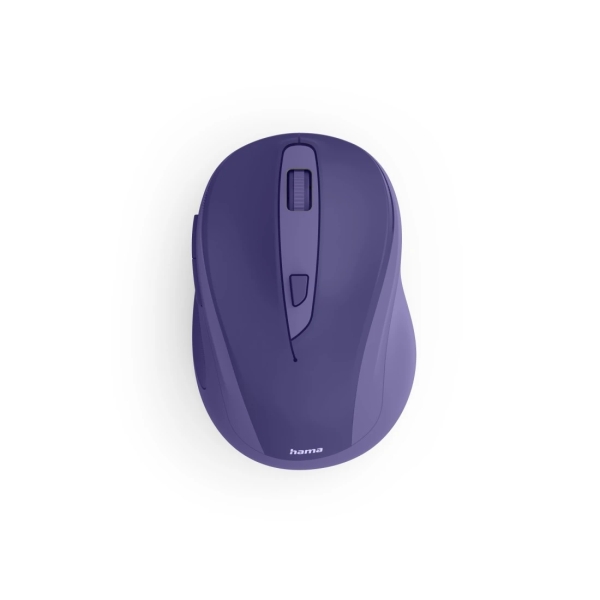 Rato Óptico Sem Fios Hama WM-400 para Destros - 1600 dpi - Ergonómico - Alcance de 10 m - 6 Botões - USB-A RF 2.4 GHz - Silencioso - 6,5 x 4,2 x 9,6 c