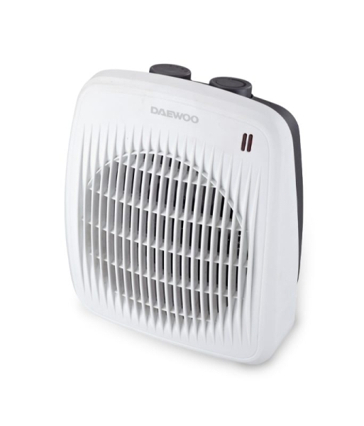 Aquecedor de ar Daewoo DW9516 2000W - 2 níveis de potência - Termostato ajustável - Função de ventilador