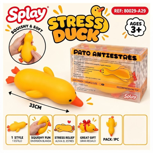 Juguete antiestres Squishy Pato 33cm