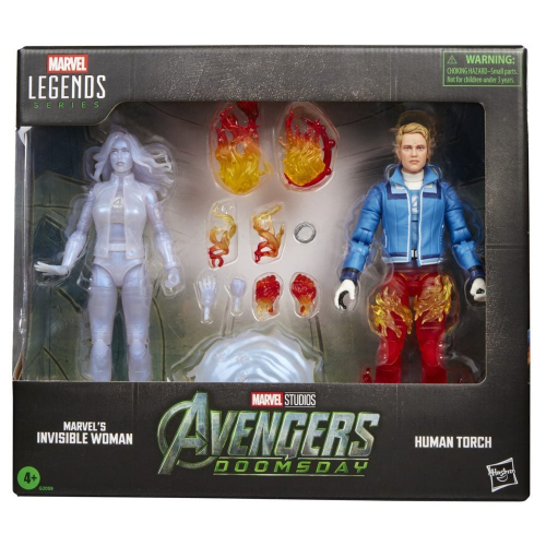 Blister 2 figuras Invisible Woman &Human Torch Avengers Doomsday Marvel Legends Series 15cm