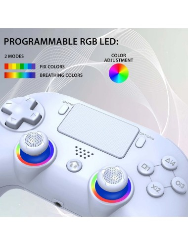 Comando Sem Fios Subsonic - PS5 Wireless LED Controller White