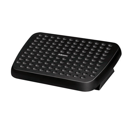 Apoio para os pés ergonómico e ajustável Fellowes - Superfície com função de massagem - 2 ajustes de altura - Preto