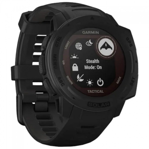 SMARTWATCH GARMIN INSTINCT SOLAR TACTICAL PRETO