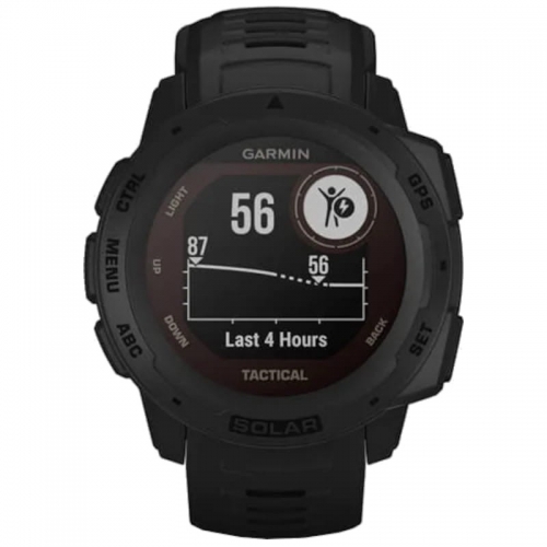 SMARTWATCH GARMIN INSTINCT SOLAR TACTICAL PRETO
