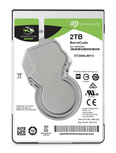 DISCO RÍGIDO 2.5 2TB SATA 3 SEAGATE 128MB BARRACUDA