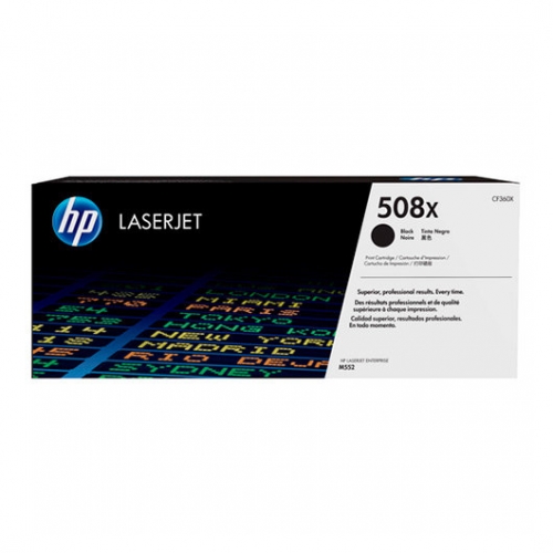Toner Original HP Laserjet 508X CF360X Preto