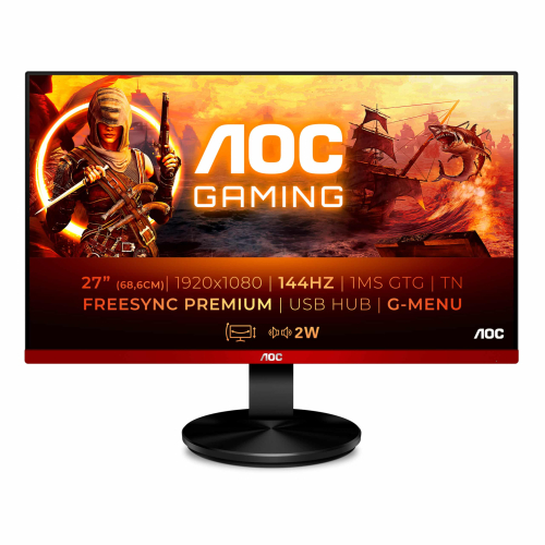 MONITOR LED 27"AOC G2790PX GAMING PRETO/VERMELHO