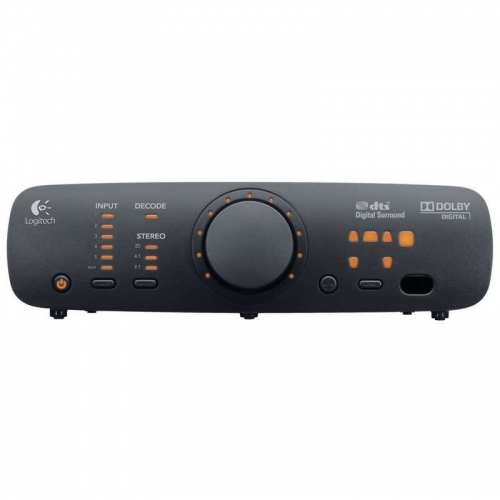 Colunas Logitech Z906 5.1 THX 1000 W - Subwoofer de 165 W - Dolby e DTS - Comando - Preto