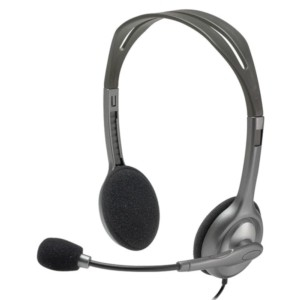 AURICULARES C/MICRO LOGITECH H570E ESTEREO Preto