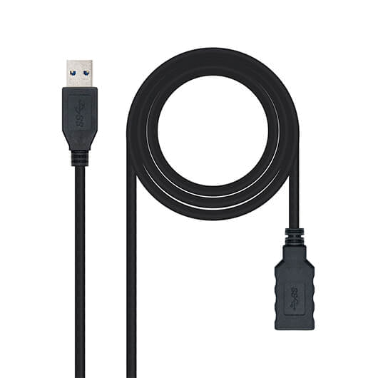 CABO USB(A) 3.0 A USB(A) 3.0 NANOCABO 1M Preto