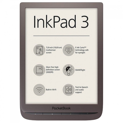 Ebook PocketBook InkPad 3 7.8"8GB WiFi Castanho Escuro