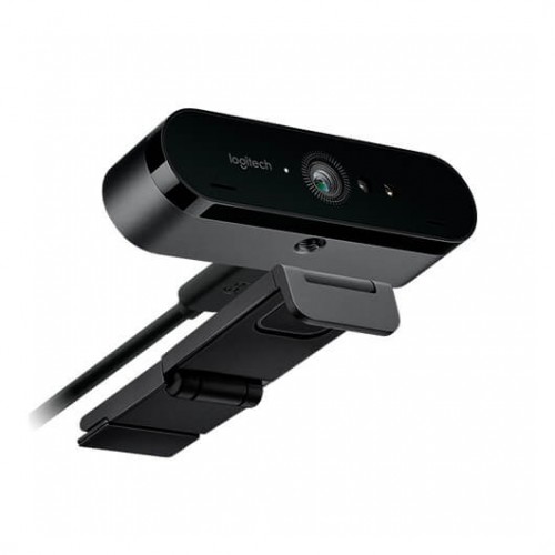 Logitech Brio Webcam 4K Ultra HD - HDR - Gravação 4K - Zoom Digital 5X - Preto
