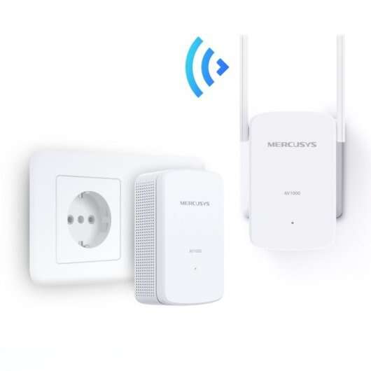 Kit Powerline WiFi Gigabit Mercusys MP510 AV1000 - 1000 Mbps - Alcance até 300 m - Gigabit Ethernet