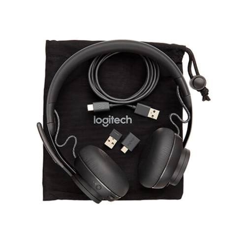 AUSCULTADORES LOGITECH - MS ZONE WIRELESS PRETO