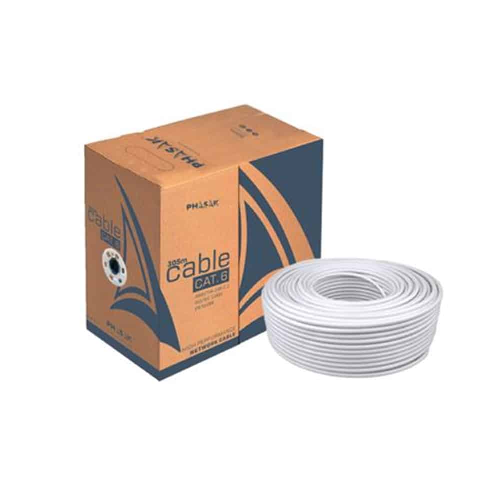 CABO REDE PHASAK - RJ45 FTP CAT6 305m CINZA
