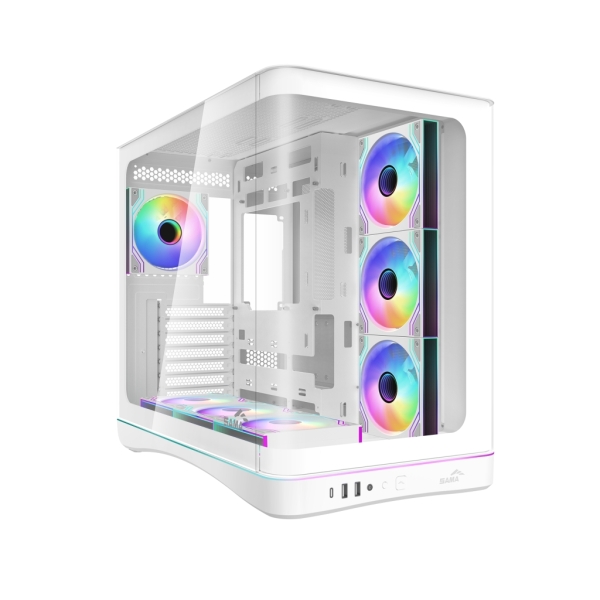 Caixa ATX Sama V62 ARGB Branco