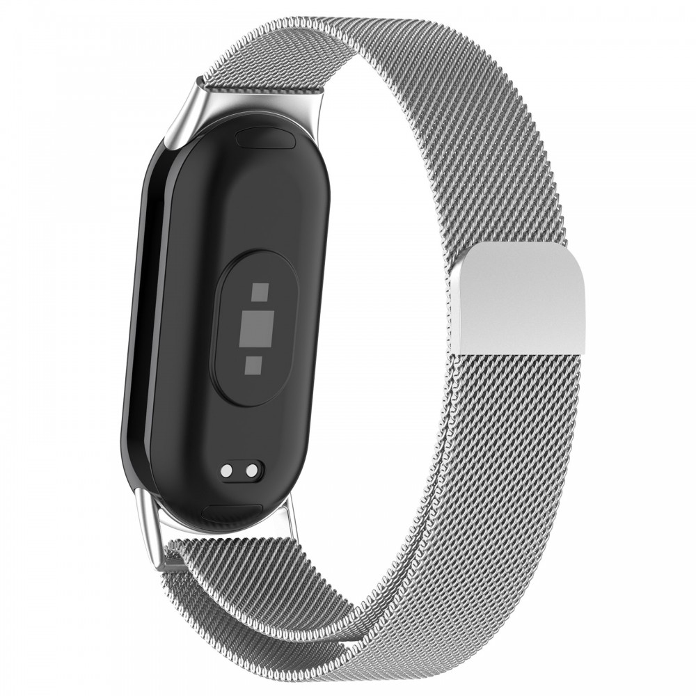 Bracelete Relogio Inmove Xiaomi Stainless Steel Milanese Xiaomi Band 8/9 Silver