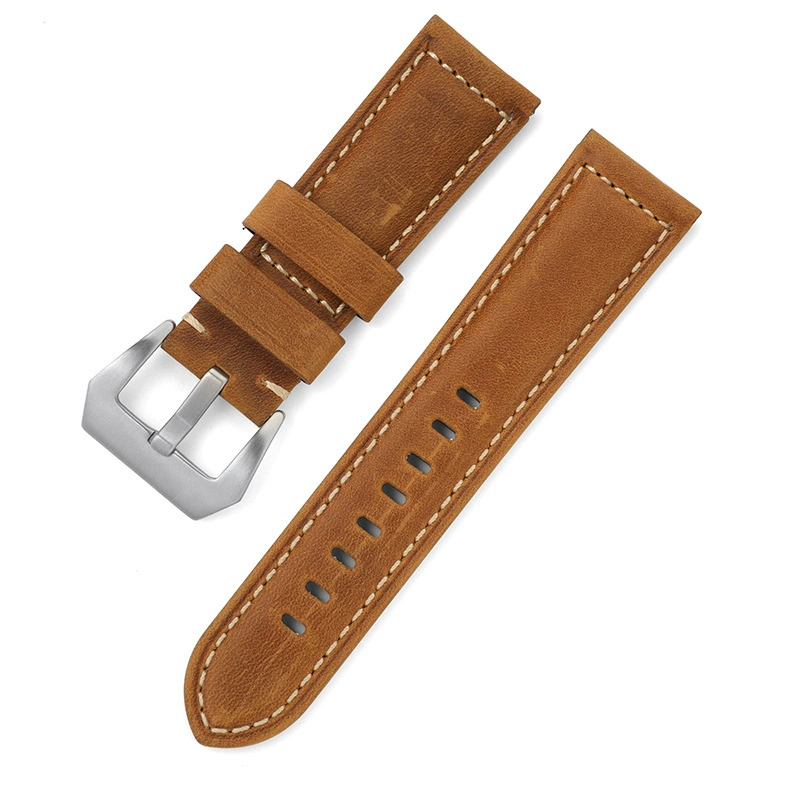 Bracelete Relogio Inmove Xiaomi Vintage Leather Smartwatch 22mm Light Brown