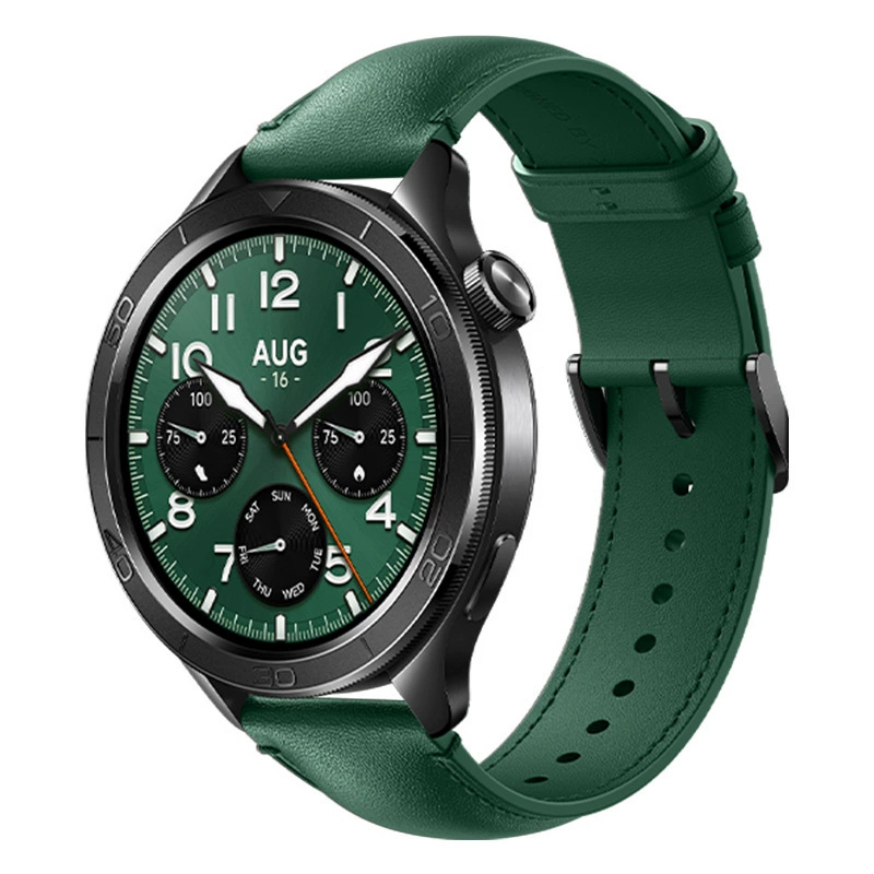Bracelete Relogio Inmove Xiaomi Soft Leather Smartwatch 22mm Green
