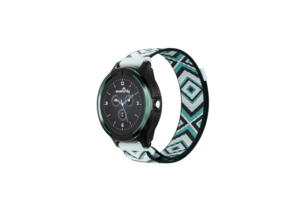 Relogio Savefamily Slim2 Green/Pixel Wave