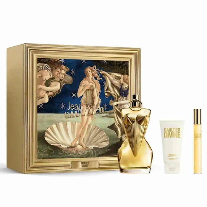 Jean Paul Gaultier Divine Eau De Perfume Spray 100ml Coffret de 3 Peças
